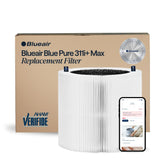 BLUEAIR Blue Pure 311i+ Max filter packaging for genuine replacement ensures optimal performance.