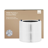 Blueair Blue Pure Mini Max front view, compact desk purifier for focused work
