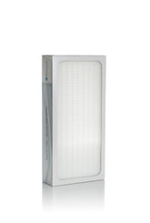 Blueair Classic 400 particle filter ready to trap pollen and dust for cleaner air.