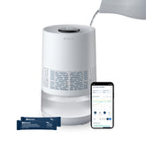 BLUEAIR InvisibleMist 360deg humidifier evenly humidifies large rooms for comfort.