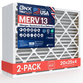 BNX TruFilter 20x25x4 front view for easy installation and reliable filtration.