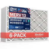 BNX TruFilter 20x30x1 filter pack ready for installation to support cleaner indoor air.
