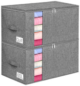 Boailydi 60L blanket bag with rigid sides keeps bulky bedding neatly stacked.