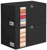 boailydi 60L comforter storage bag top view showing large capacity for bulky bedding