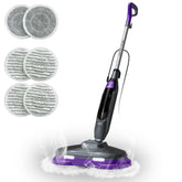 BOJUK Scrub & Steam Mop with dual pads tackling tough messes