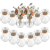 Bokon 5.7-inch small vase closeup shows durable clear plastic for elegant centerpieces.