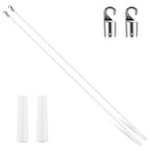 Bokon blind wand 36-inch white with hook facilitates smooth window operation