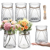 Bokon centerpiece vases with rope design set for elegant table decor