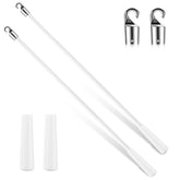 Bokon white fiberglass blind wand 30-inch with hook for easy adjustment.