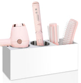 Bollmisde hair tool organizer with heatproof cups keeps hot tools safe and organized.
