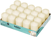 Bolsius Ivory Pillar Candles 2x3 in for elegant centerpieces with dripless burn.