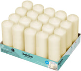 Bolsius Ivory pillar candles arranged as a centerpiece for elegant dinners