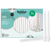 Bolsius white taper candles in a 100-pack ready for home decor