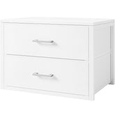 BOLUO stackable storage drawers, assembly in progress for compact organization.