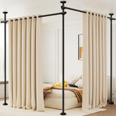 Bonpally room divider assembly in progress for tool-free setup