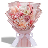 Bonsion preserved flowers in a vase showcase lasting color for elegant home decor.