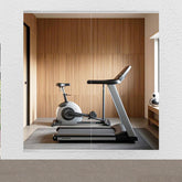BOOLUU 2pcs tempered-glass full-length mirror provides a clear form-check reflection.