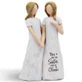 BORLESTA best friend statue hand-painted, a heartfelt keepsake of friendship