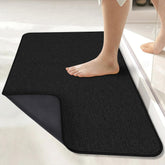 Bosap bath mat under door with ultra-thin profile for door clearance