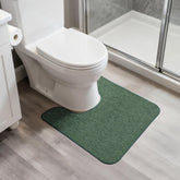 Bosap U-Shaped Toilet Rug Ultra-Thin for seamless door passage.