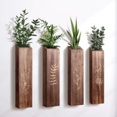BOTOP wooden wall planter pack on living room wall for rustic farmhouse charm