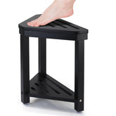 Boulphia Shower Foot Rest full view highlights compact, stable pedestal for shaving in tight spaces