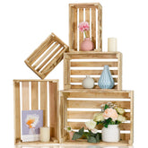 BOY MCOWBOY wooden display crates for versatile storage and rustic charm.