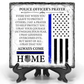 Bozspacer police officer prayer plaque for desk display and daily motivation.
