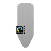 Brabantia replacement ironing board cover on XL Comfort board for a smooth ironing surface.