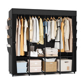 BrFoYu portable closet cover shields clothes from dust for long-term storage.