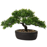 Briful artificial bonsai tree with ceramic pot enhances elegant indoor decor