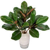 Briful faux magnolia branch 22 inches used as a centerpiece for elegant tables.