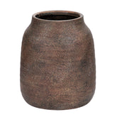 Briful rustic vase 7inch with distressed whitewash finish adds vintage charm to tabletops.