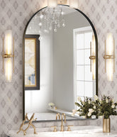 Brightify arched mirror with top arch enhances light and space in any bathroom