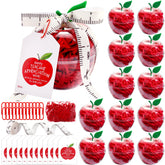 Briwooody apple-shaped candy jars 12-set for easy classroom gifting and party favors