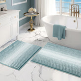 BSICPRO bath rug set 20 by 32 inches sea green plush chenille, highly absorbent