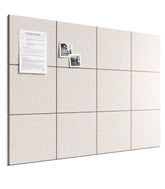 Bumusty large cork board tiles displayed as a wall layout for notes and schedules.