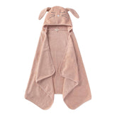Burts Bees Baby hooded towel with owl face for cozy bath time.