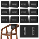 Buryeah reserved seating signs on a church pew for clear event visibility