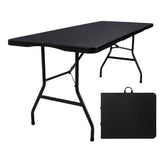 Byliable 6ft folding table folded compact storage for easy car trunk stowage