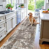 BYYVOO long hallway runner with non-slip texture for secure high-traffic placement.