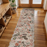 BYYVOO non-slip washable runner in beige-brown for safe hallway traffic.