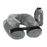 Cabeau Air TNE pillow front view with tailored support during travel