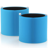 Cabiclean 411i Max 2-pack front view replacement filters for Blueair purifiers to support easy maintenance