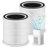 Cabiclean AP301 2-pack replacement filter, front view shows fit and ease of replacement.