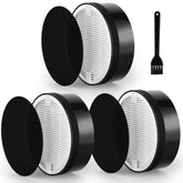 Cabiclean LV-H-132 replacement filter three-pack front view for easy maintenance
