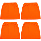 Cabiclean orange vac filter cover, pack of four, protects compatible vacuums.