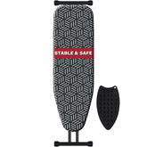 Caius ironing board top surface showing a wide 43x13 inch area for large fabrics