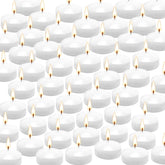 CAKETYCG 50 floating candles pack for weddings and events providing gentle water illumination.