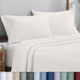 California Design Den Heirloom pillowcase closeup shows ultra-soft smooth surface for comfortable sleep